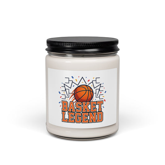 Basket Legend Scented Soy Candle — 9oz Basketball Gift