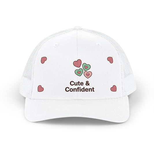 Cute & Confident Heart Snapback Hat