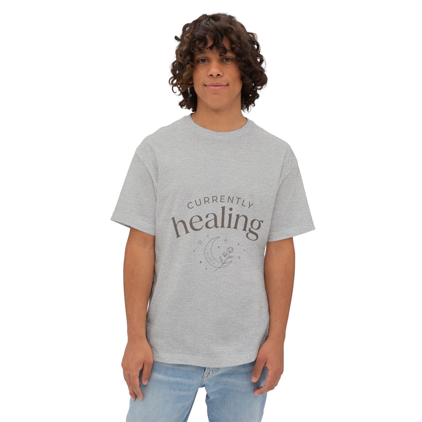 Healing Tee — "Currently Healing" Oversized Comfort Shirt