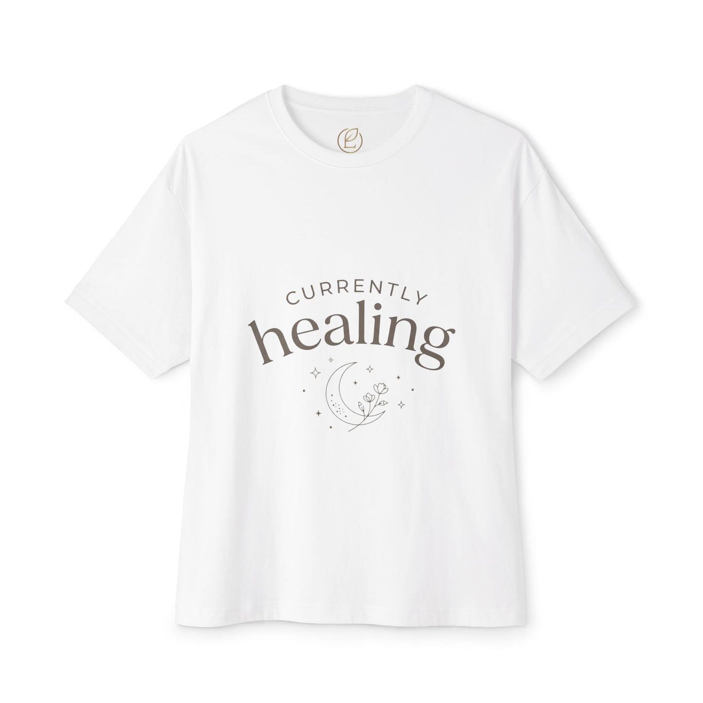 Healing Tee — "Currently Healing" Oversized Comfort Shirt