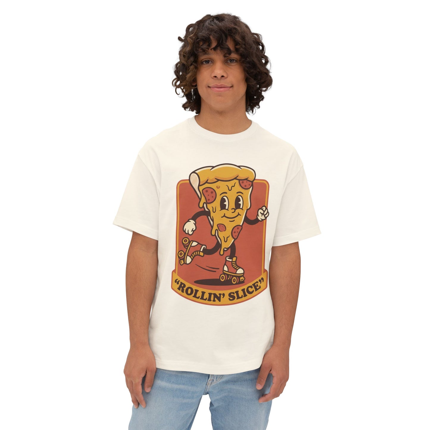 Rollin' Slice Pizza Skateboard T-Shirt