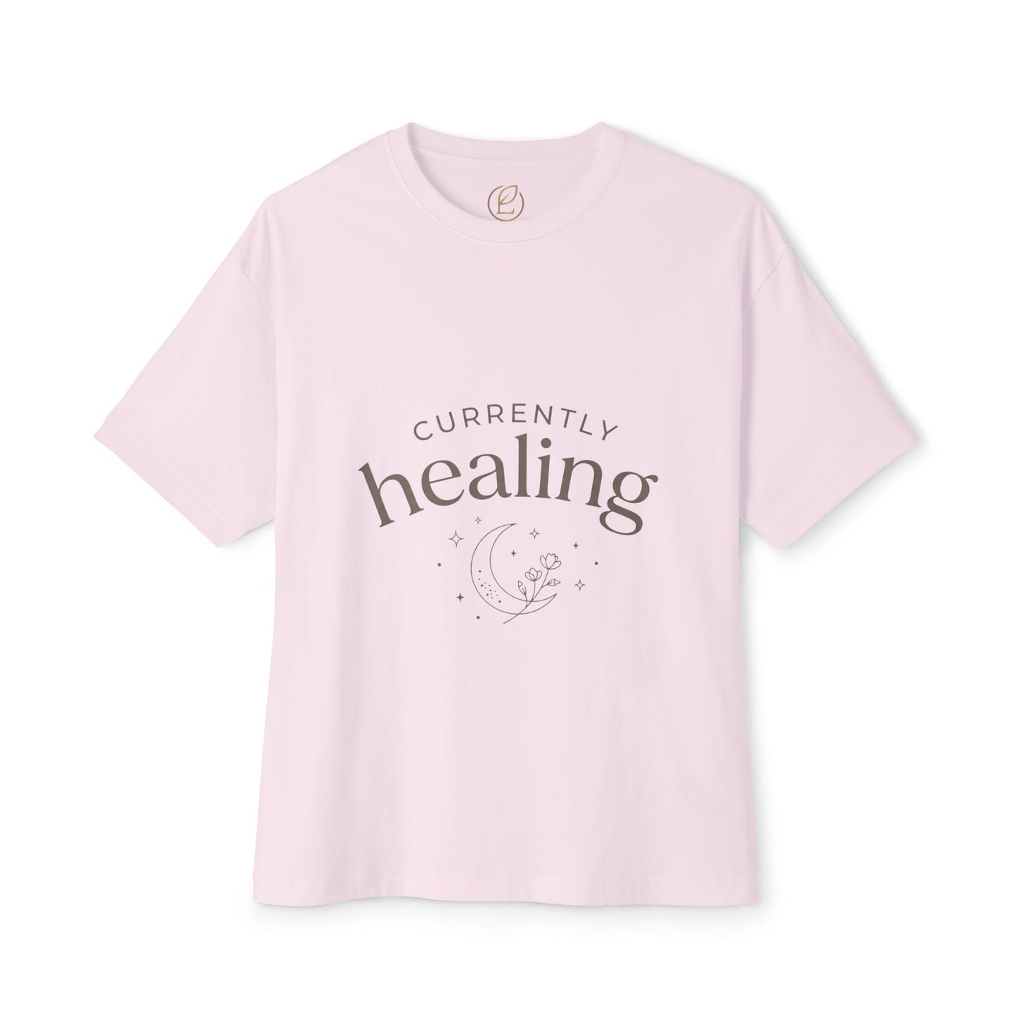 Healing Tee — "Currently Healing" Oversized Comfort Shirt