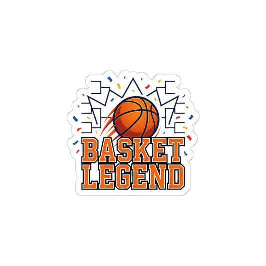 Basket Legend Kiss-Cut Sticker — Basketball Player Decal
