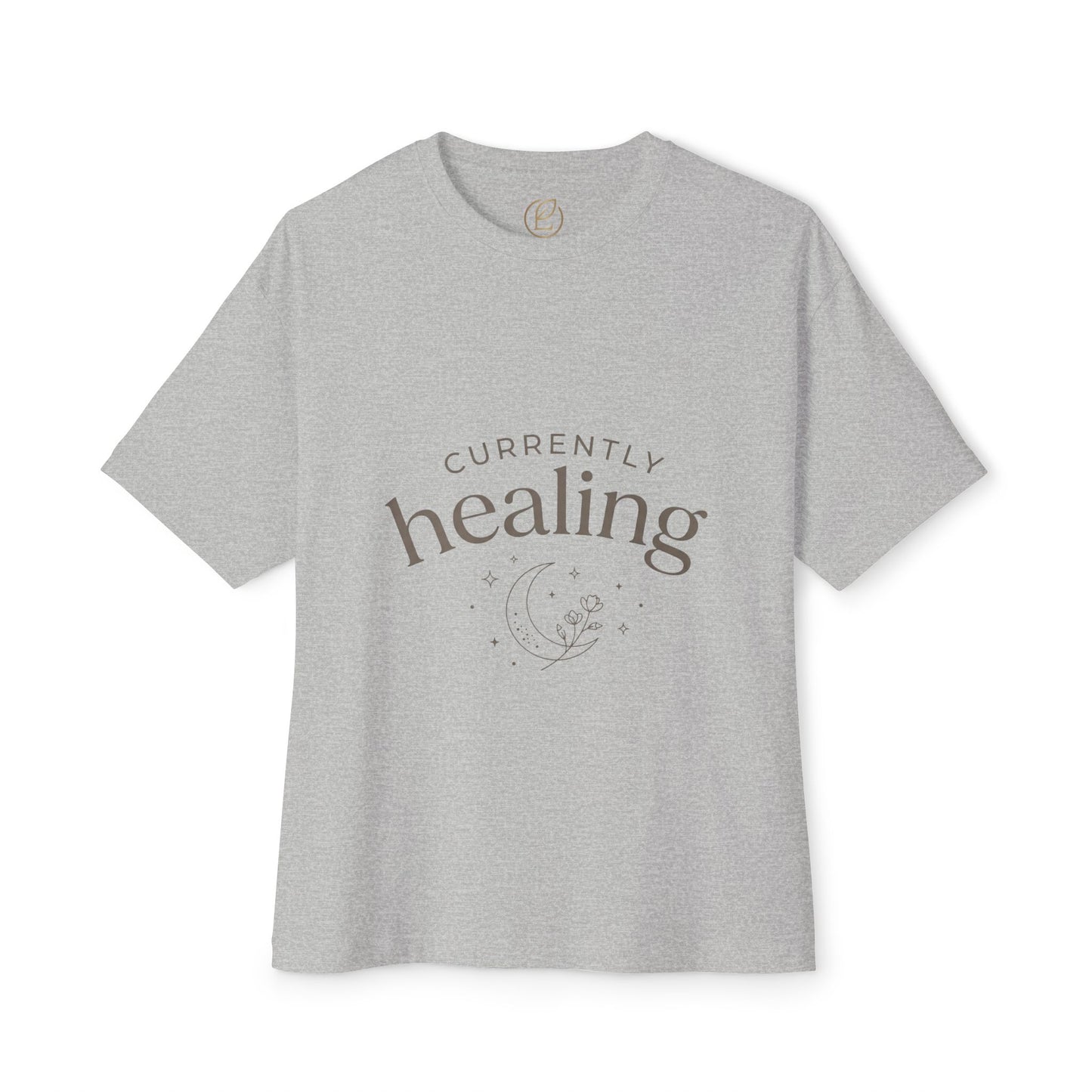 Healing Tee — "Currently Healing" Oversized Comfort Shirt