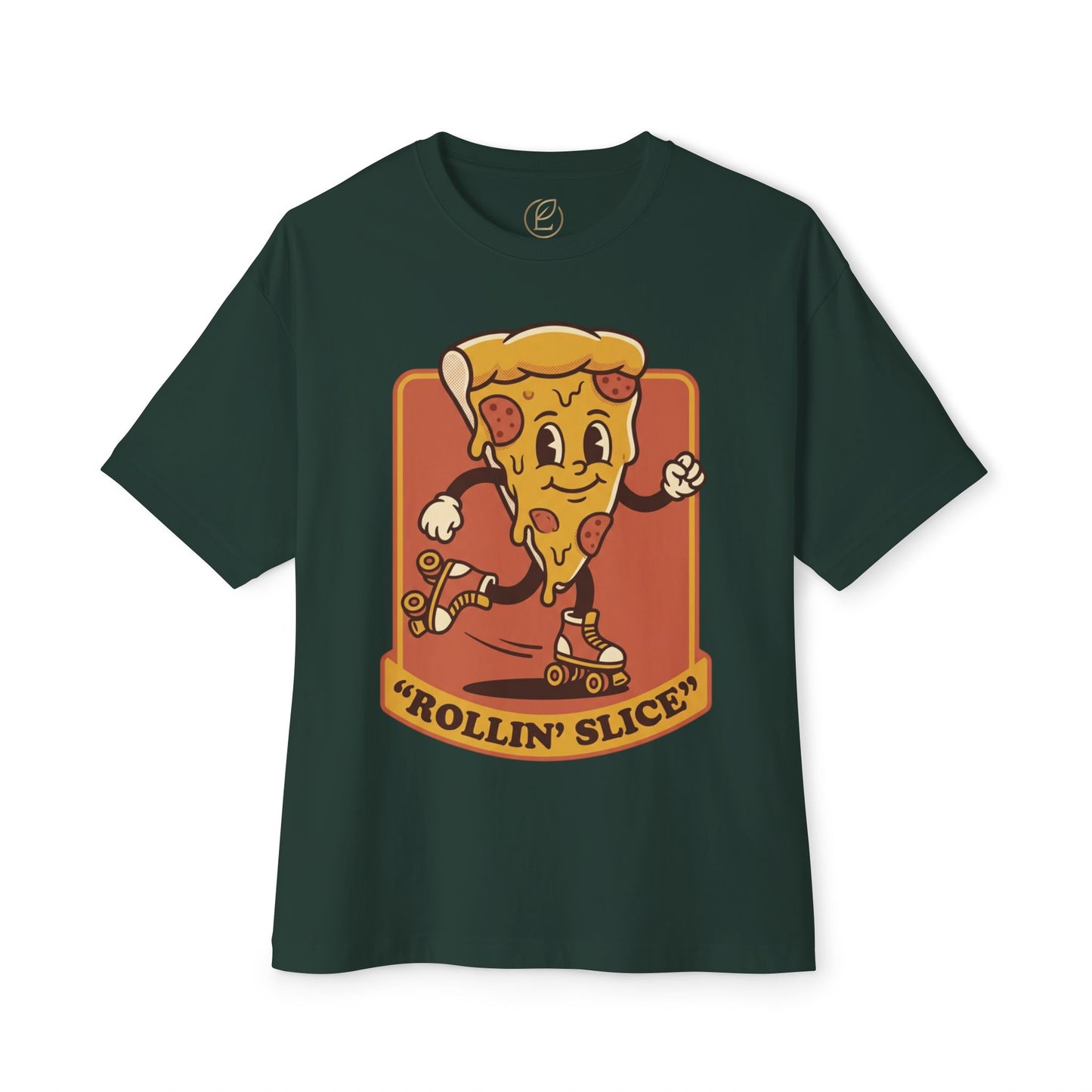 Rollin' Slice Pizza Skateboard T-Shirt