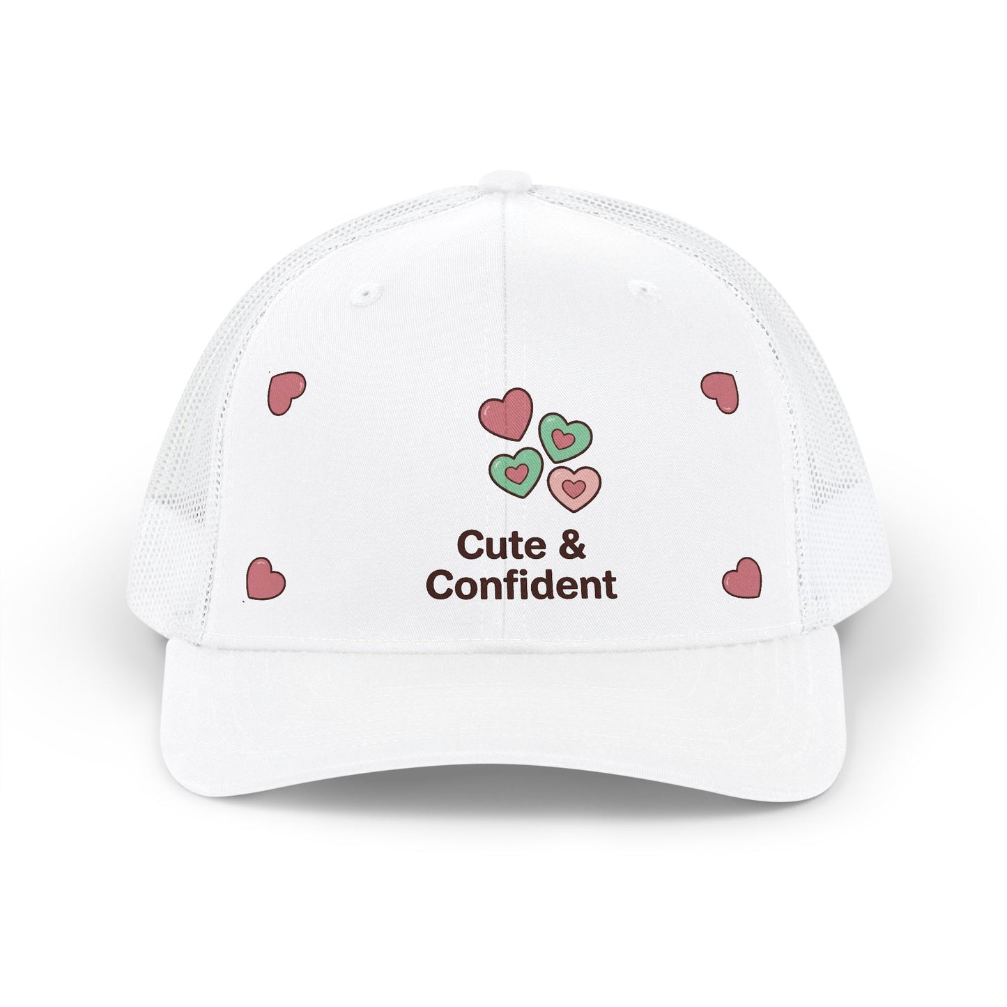 Cute & Confident Heart Snapback Hat