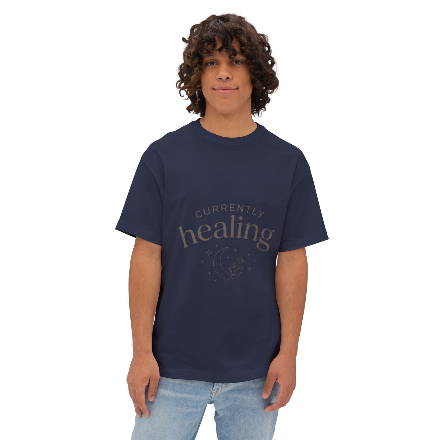 Healing Tee — "Currently Healing" Oversized Comfort Shirt