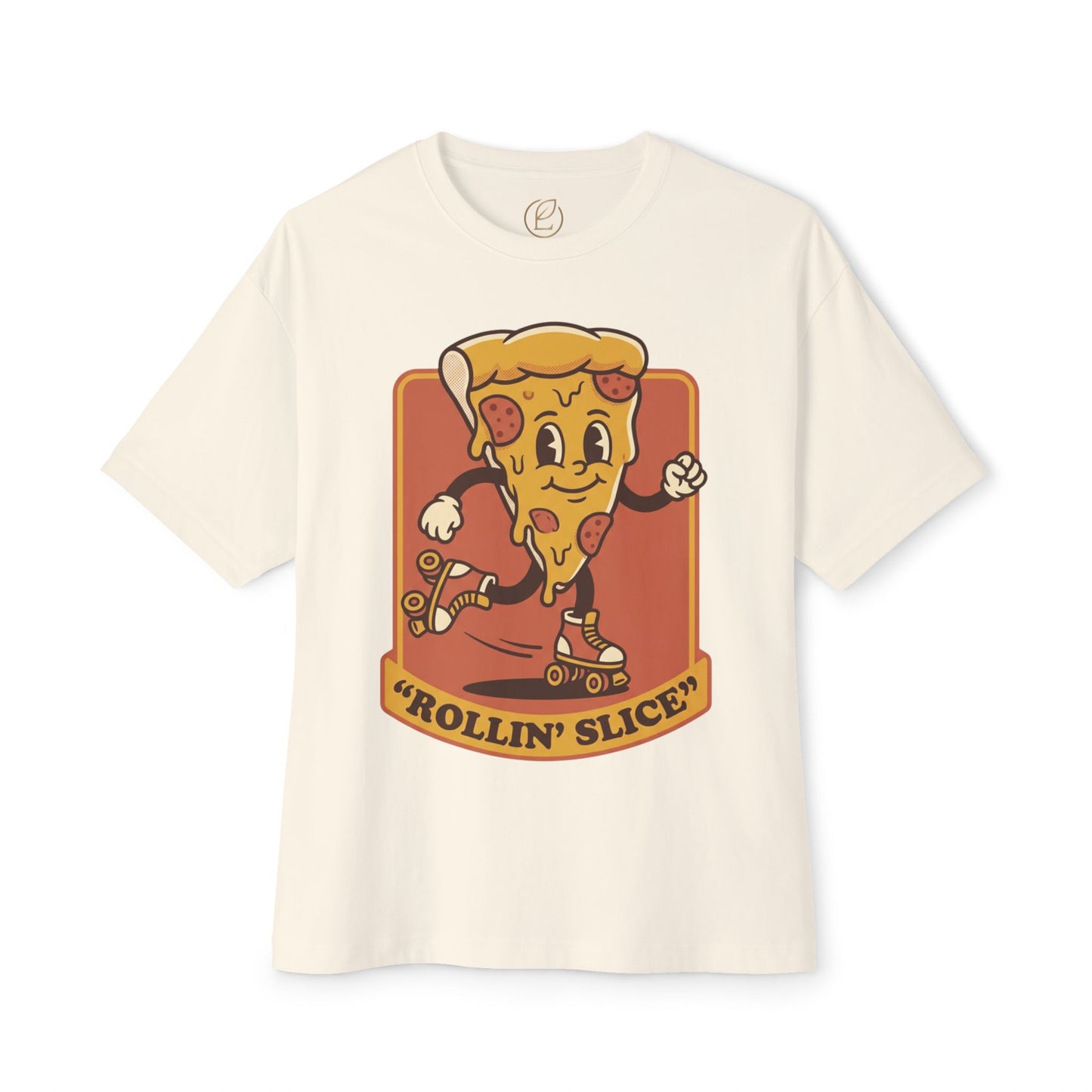 Rollin' Slice Pizza Skateboard T-Shirt