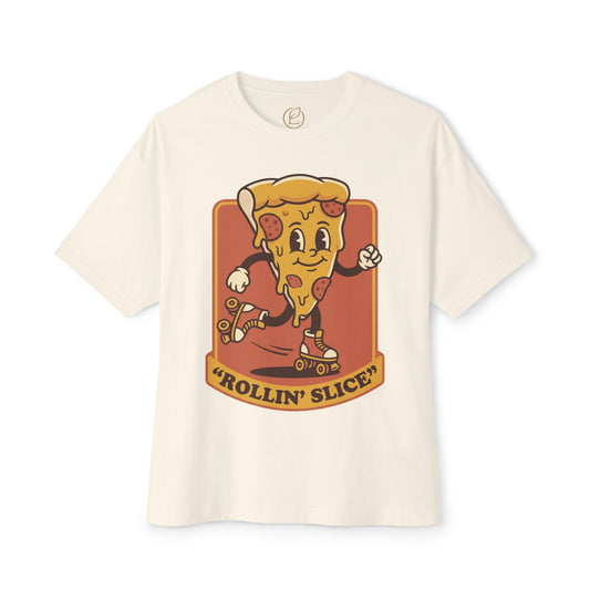 Rollin' Slice Pizza Skateboard T-Shirt