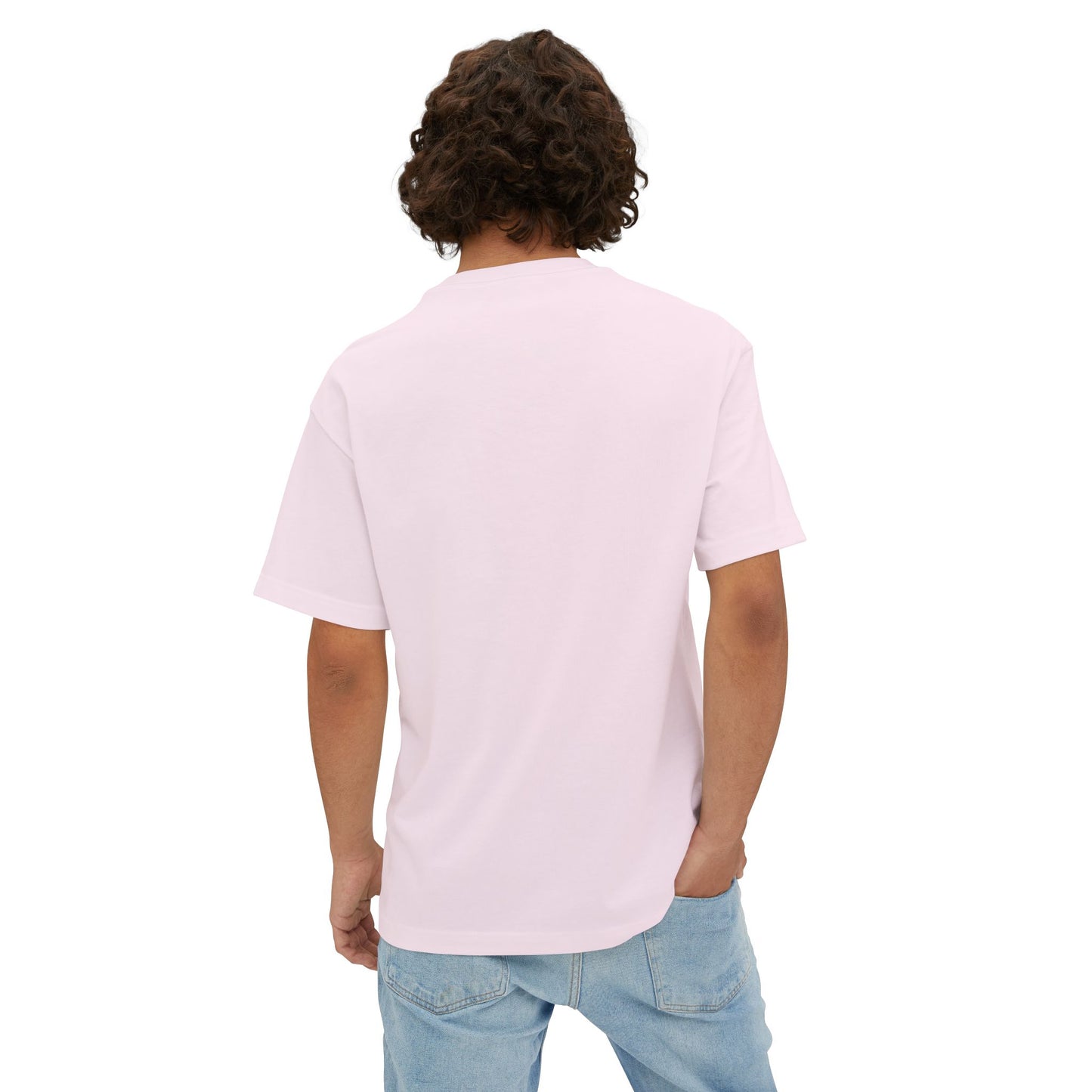 Cloud Smile Tee — Cute Rain of Hearts Oversized T‑Shirt