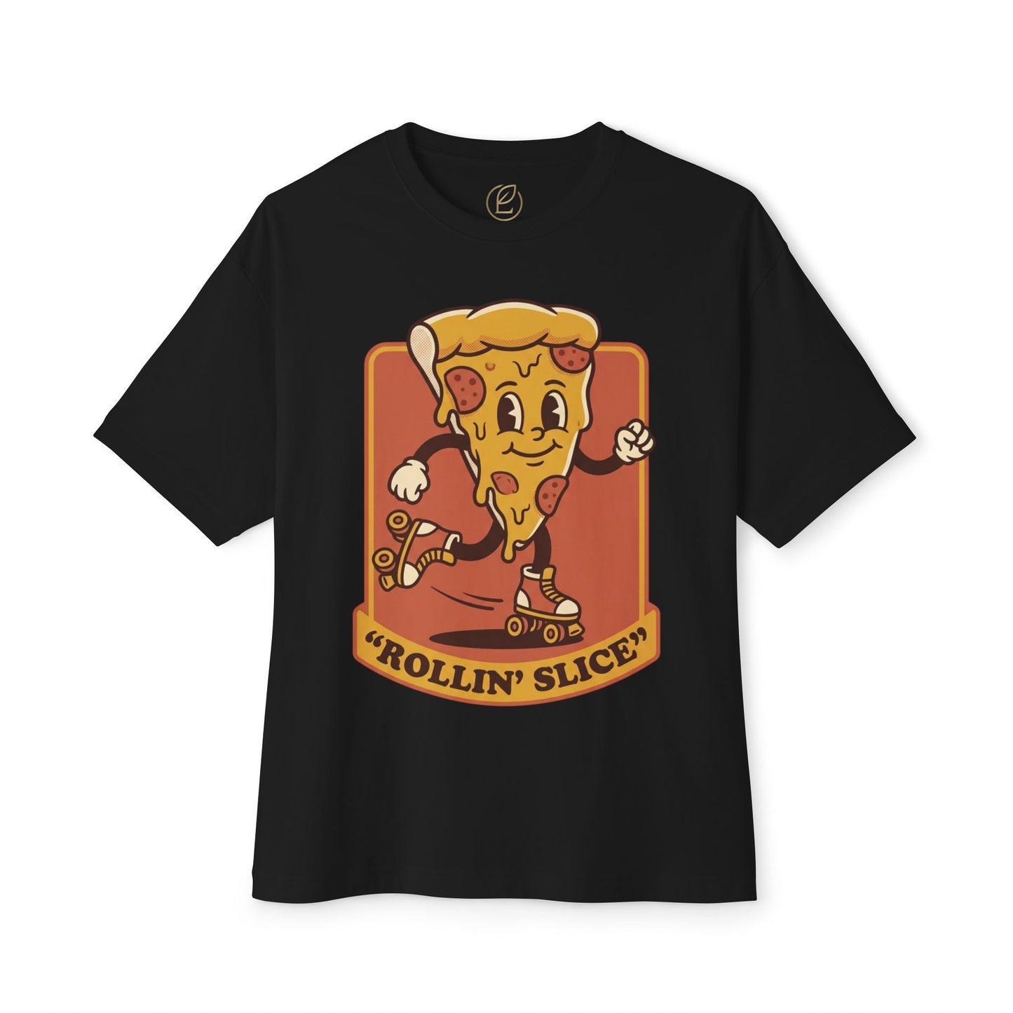 Rollin' Slice Pizza Skateboard T-Shirt
