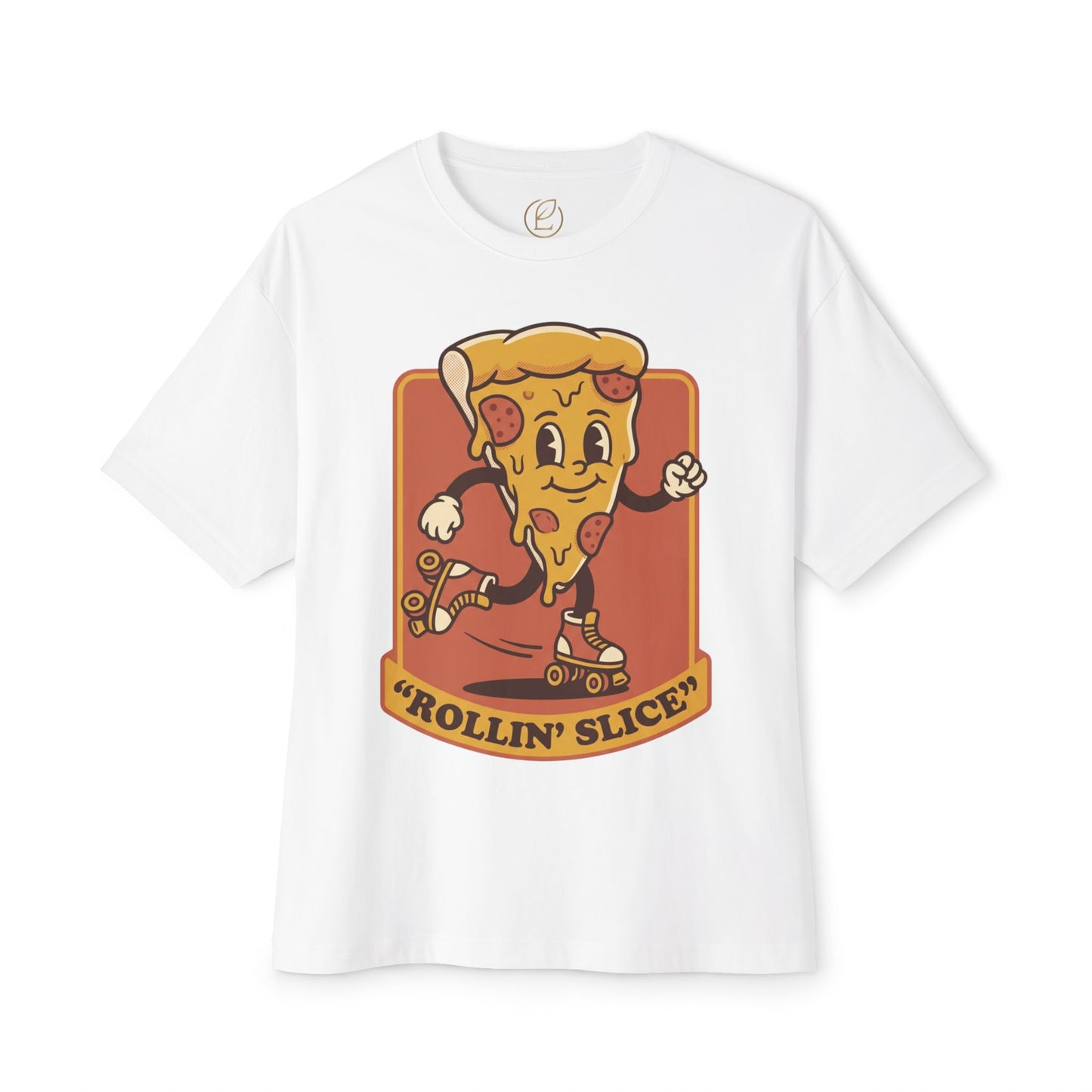 Rollin' Slice Pizza Skateboard T-Shirt