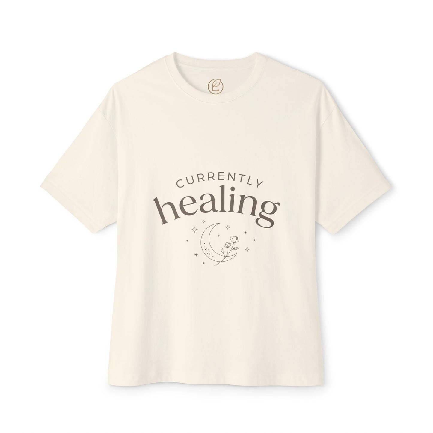 Healing Tee — "Currently Healing" Oversized Comfort Shirt