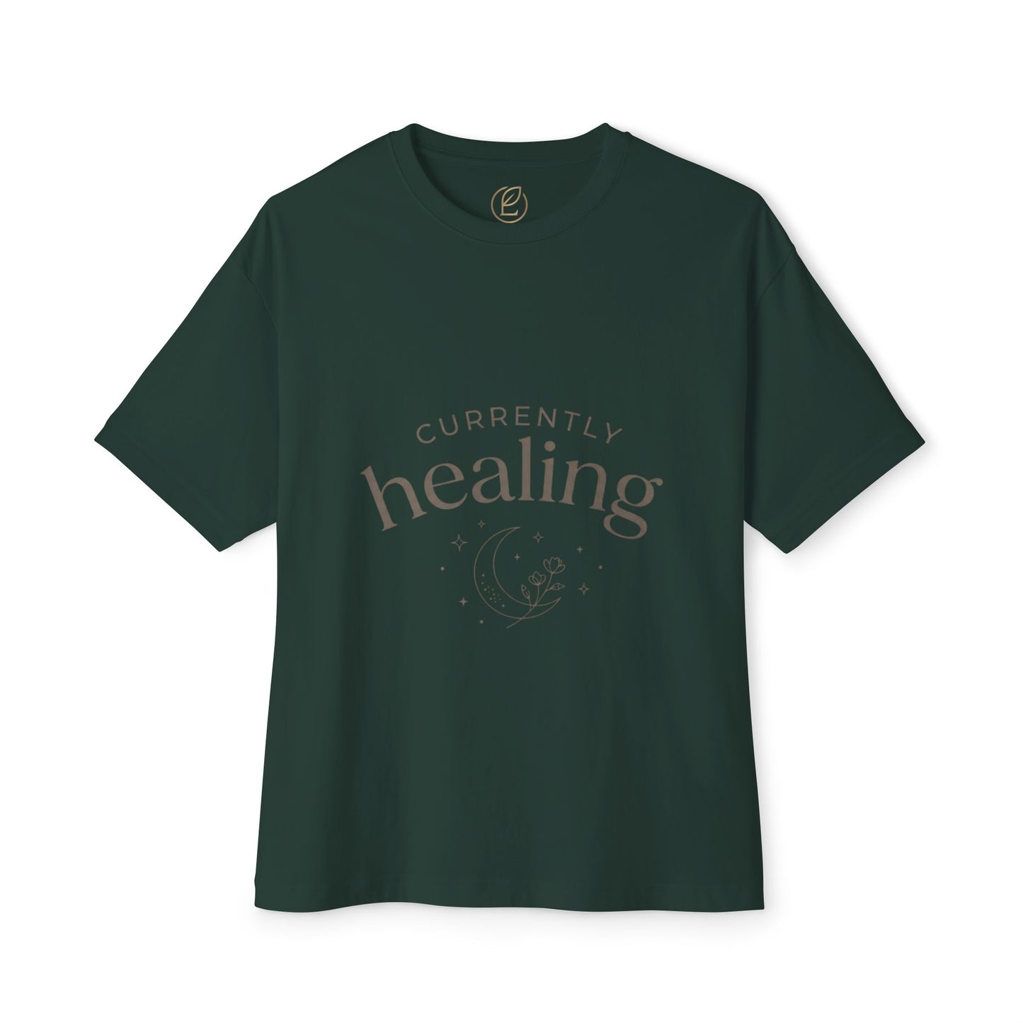 Healing Tee — "Currently Healing" Oversized Comfort Shirt