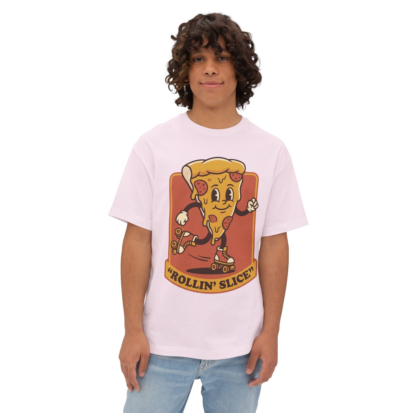 Rollin' Slice Pizza Skateboard T-Shirt